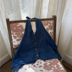 Lioness Blue Denim Women's Halter Top